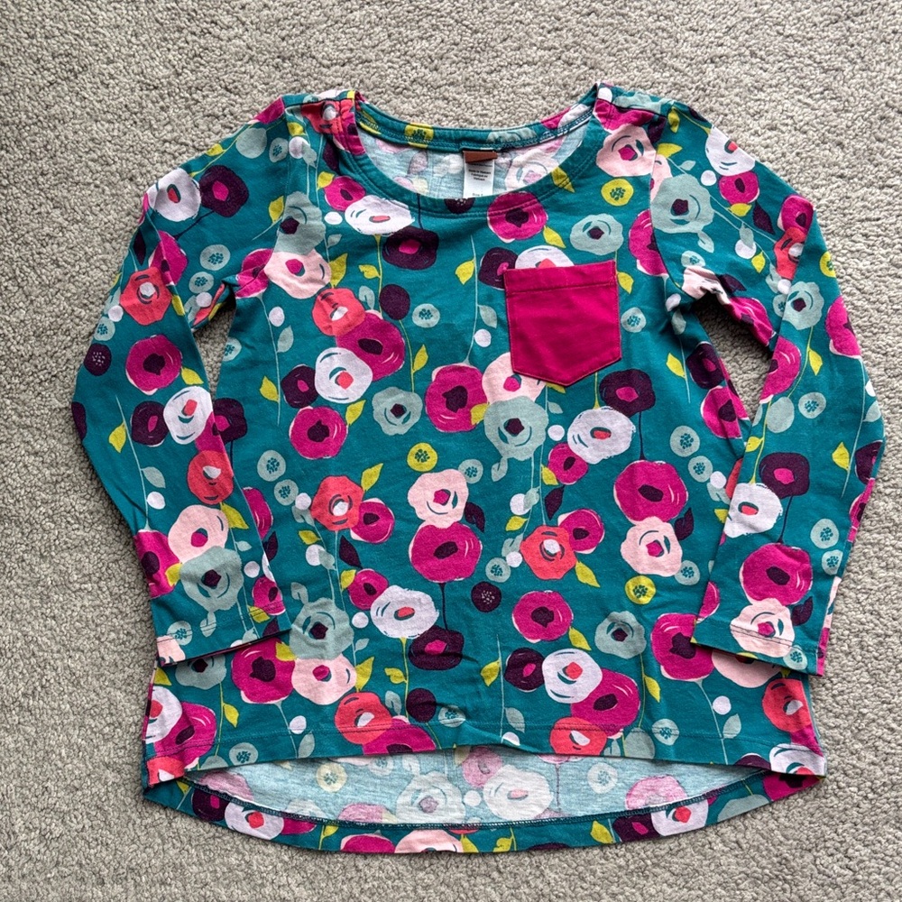 Tea Collection cotton long-sleeved swing top - super-cute